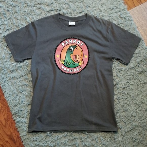 BENEFITS NONPROFIT Parrot T shirt, youth XL, NWOT - Picture 1 of 2